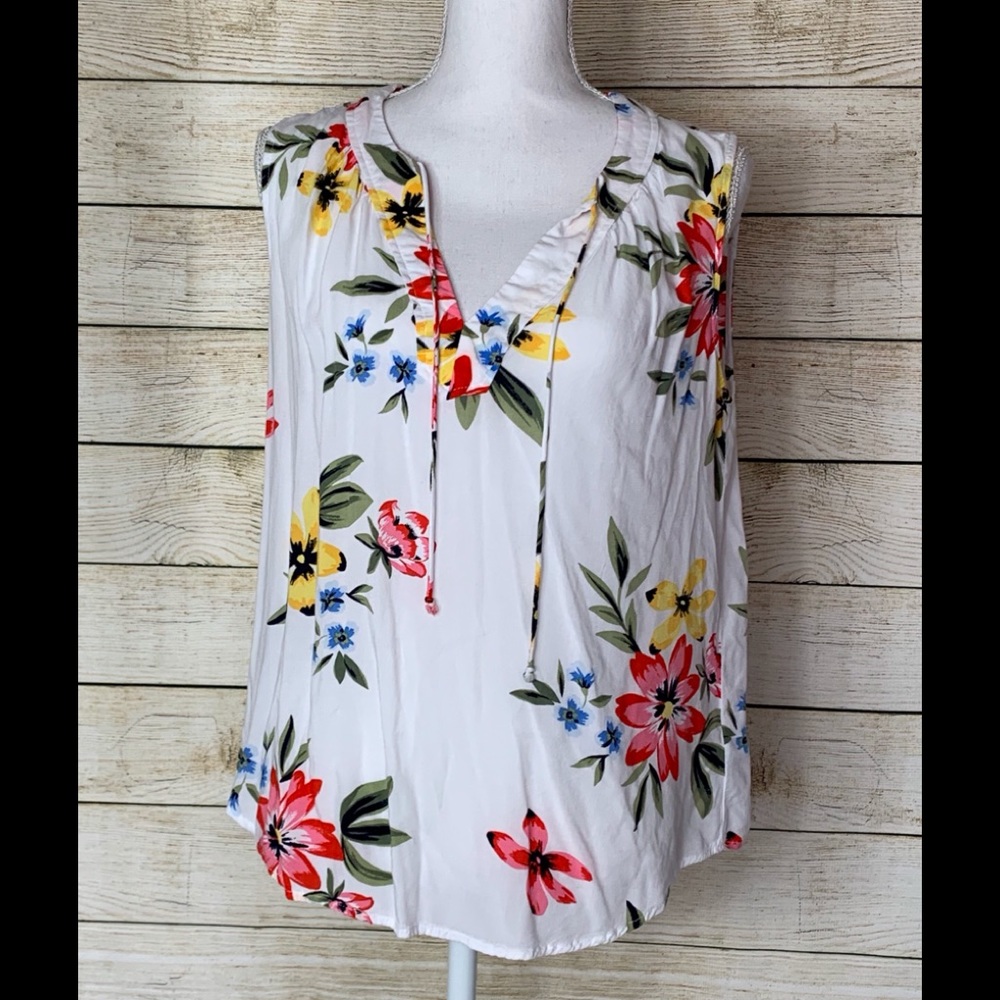 Floral old navy women’s tank top